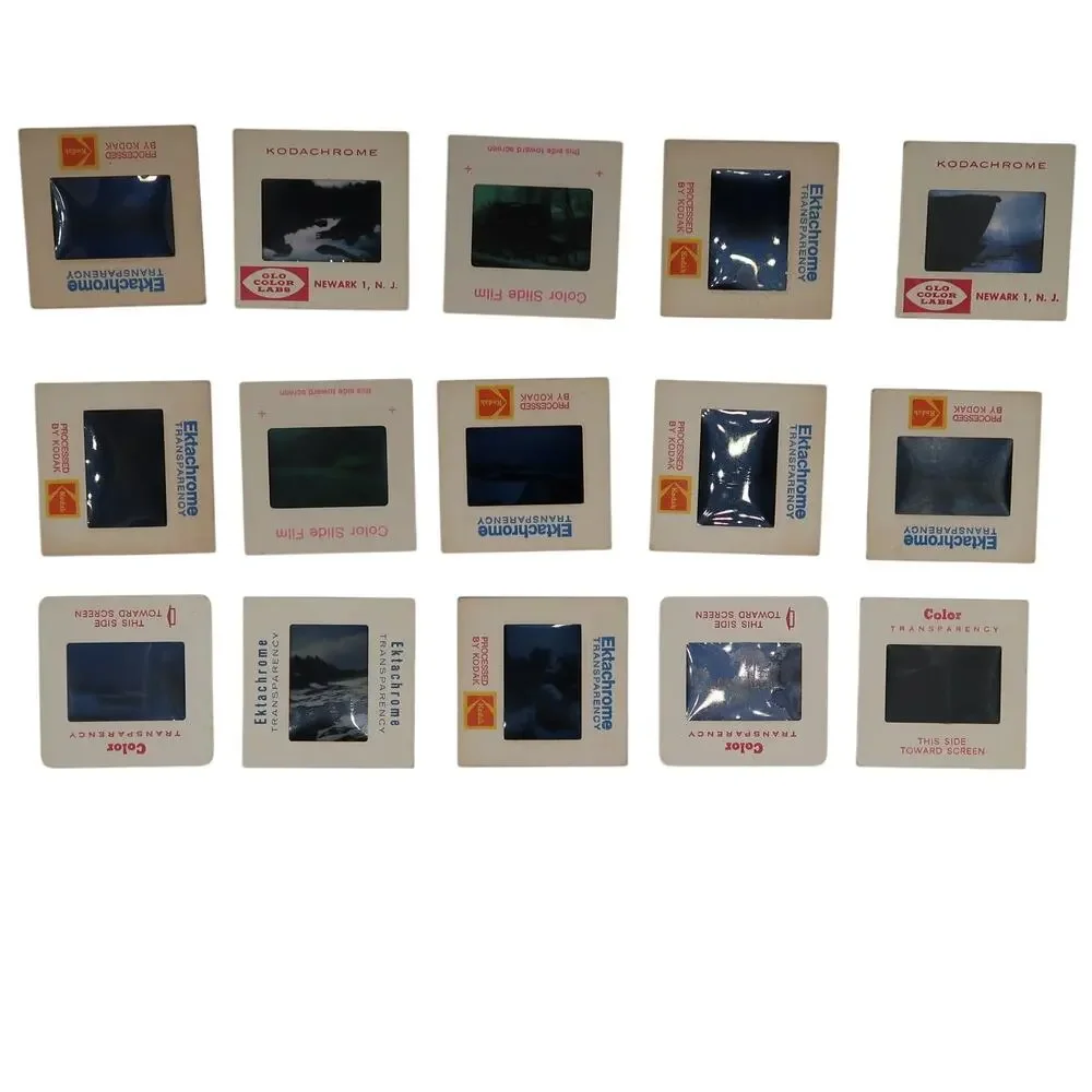 35mm Slides 1970s Lot of 15 Vintage Winter Snow Architecture Nature Film Kodak